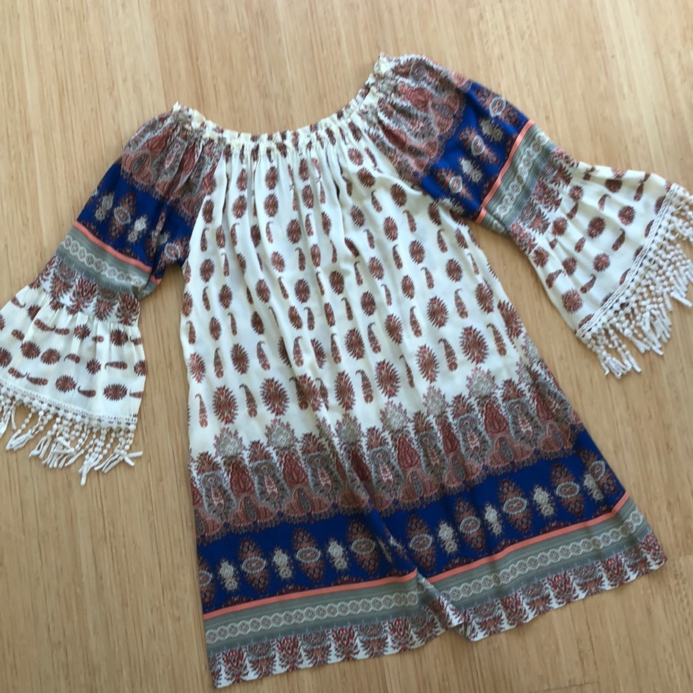 BOHO OFF THE SHOULDER dress size S